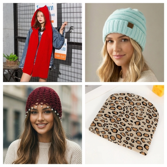 C.C Beige Ribbed Knit Hat Beanie - Picture 10 of 10